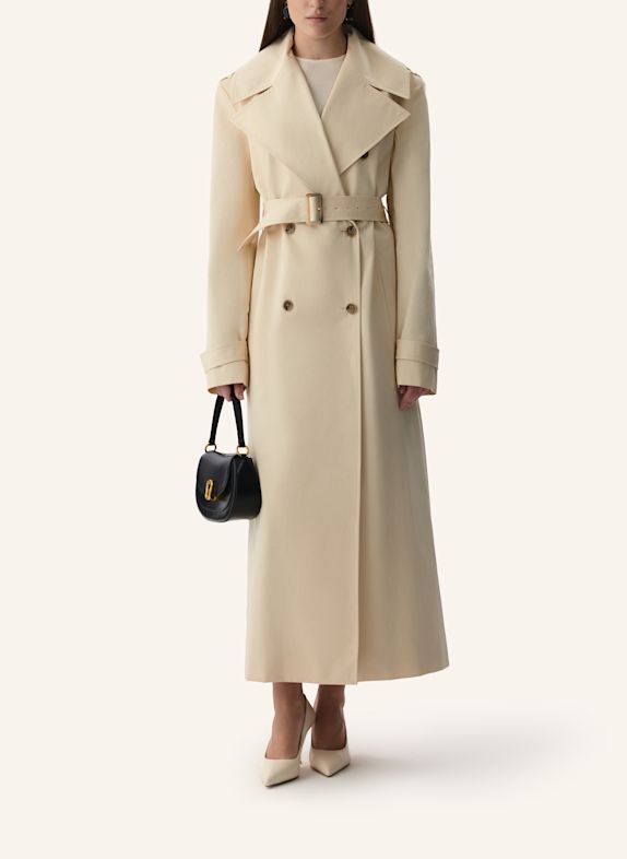 PINXIT Baumwoll-Trenchcoat CREME