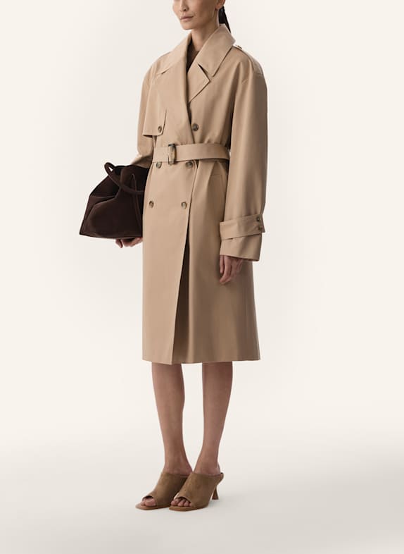 PINXIT Baumwoll-Trenchcoat BEIGE