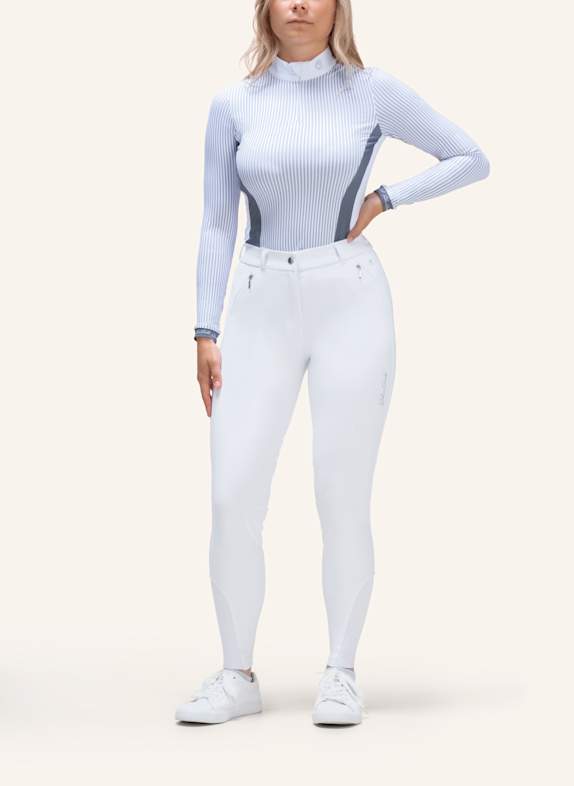 Silver Circle Reithose BILEY Knie-Grip WEISS