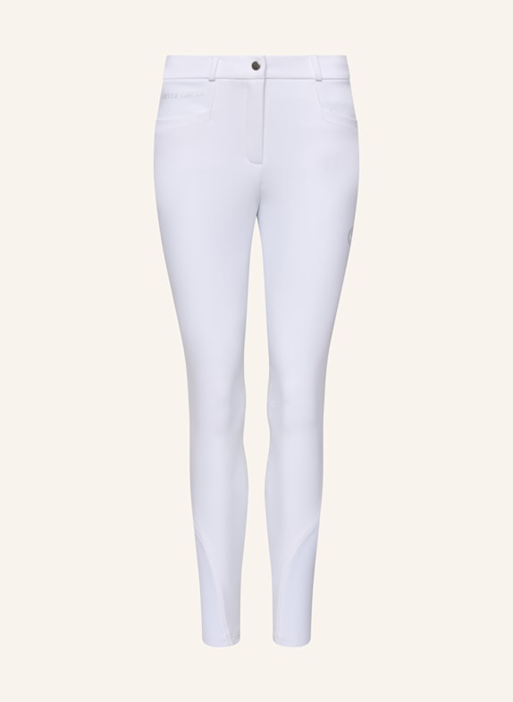 Silver Circle Reithose BELLA Knie-Grip WEISS