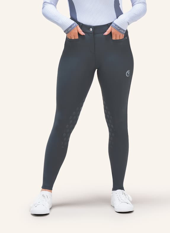 Silver Circle Reithose BELLA Knie-Grip GRAU