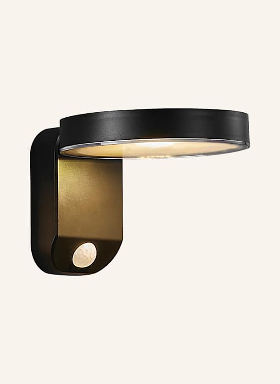 nordlux Wandleuchte RICA ROUND SOLAR SCHWARZ