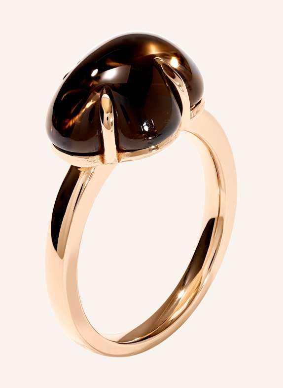 VIERI Ring WOLKE RAUCHQUARZ ROSÉGOLD