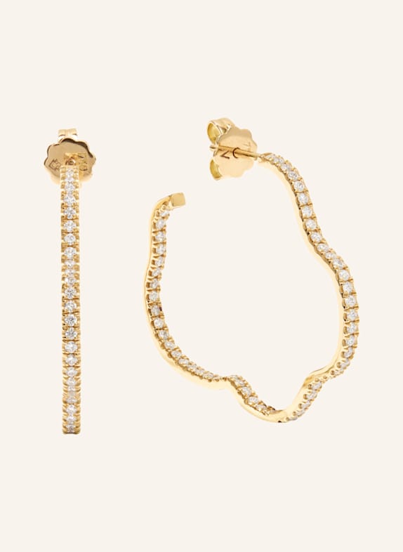 VIERI Ohrring WOLKEN BRILLANTEN PAVÉ GOLD