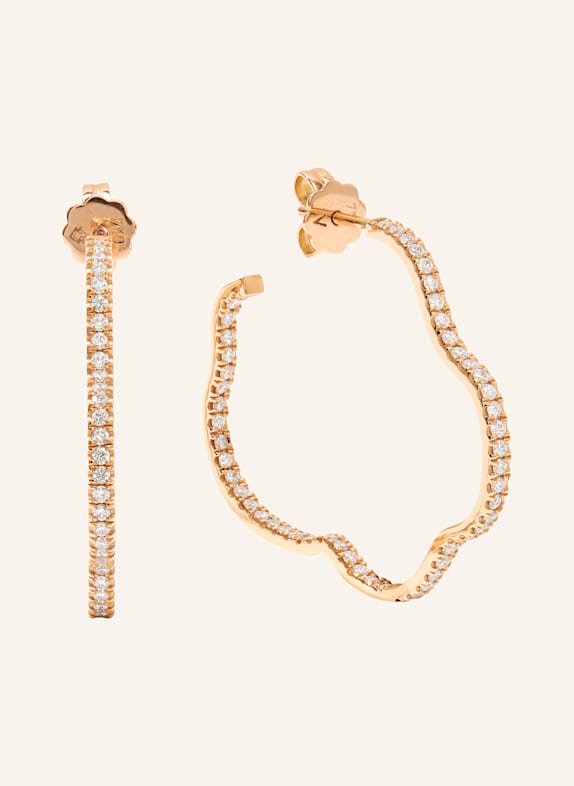 VIERI Ohrring WOLKEN BRILLANTEN PAVÉ ROSÉGOLD