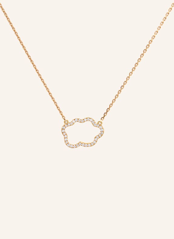 VIERI Kette WOLKE SILHOUETTE BRILLANTEN GOLD