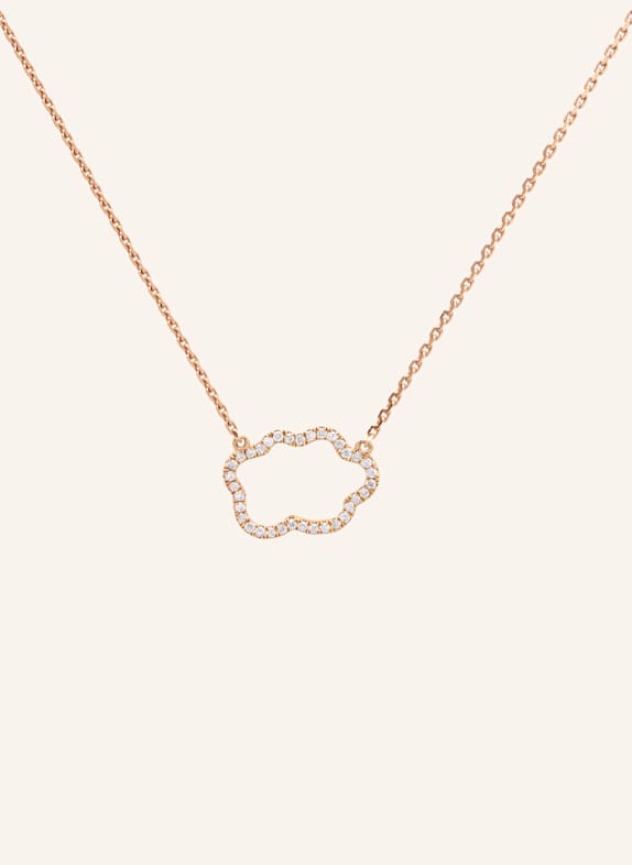 VIERI Kette WOLKE SILHOUETTE BRILLANTEN ROSÉGOLD