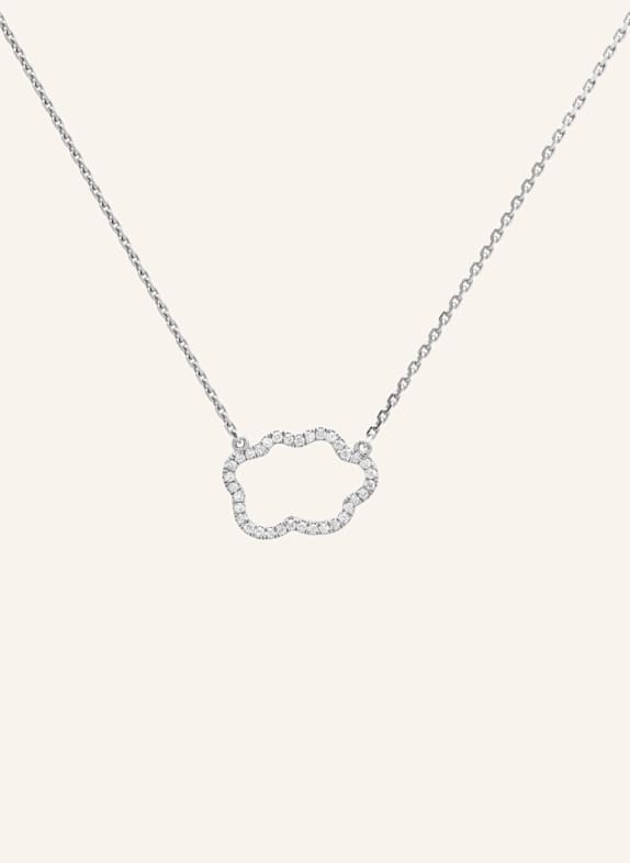 VIERI Kette WOLKE SILHOUETTE BRILLANTEN WEISSGOLD