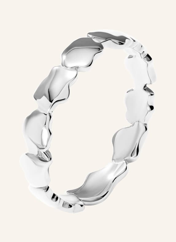 VIERI Ring WOLKEN SILHOUETTEN MARKANT WEISSGOLD