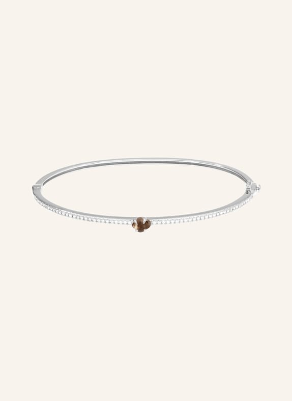 VIERI Armreif WOLKE RAUCHQUARZ BRILLANT PAVÉ WEISSGOLD