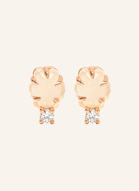 VIERI Ohrstecker WOLKE MILCHQUARZ BRILLANT ROSÉGOLD