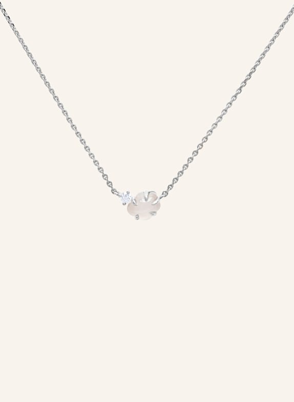 VIERI Kette WOLKE MILCHQUARZ BRILLANT WEISSGOLD