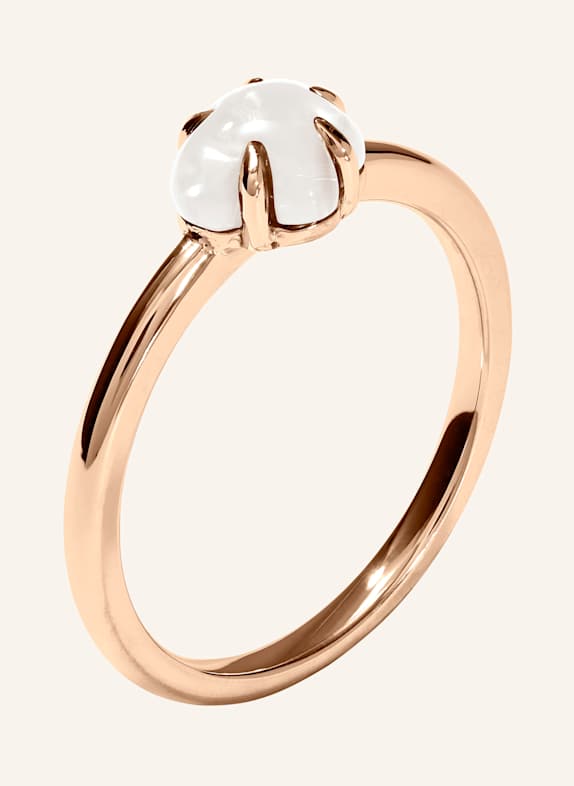 VIERI Ring WOLKE MILCHQUARZ MITTELGROß ROSÉGOLD