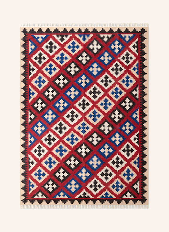 vikosa Teppich RAMI ROT/ SCHWARZ/ ORANGE