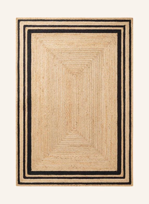 vikosa Teppich JUTTA BEIGE / SCHWARZ