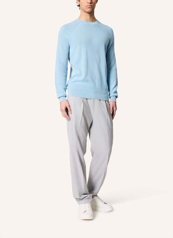 KIEFERMANN Pullover HOROLD aus Merino HELLBLAU