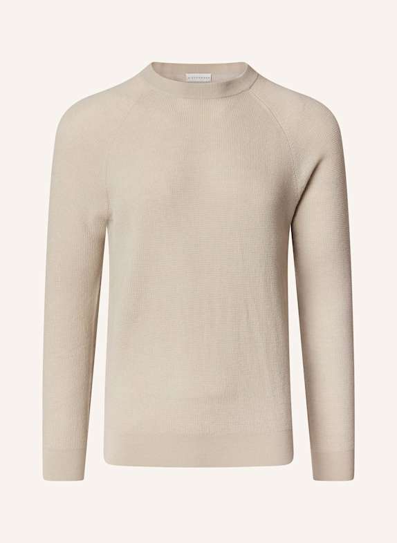 KIEFERMANN Pullover HOROLD aus Merino BEIGE