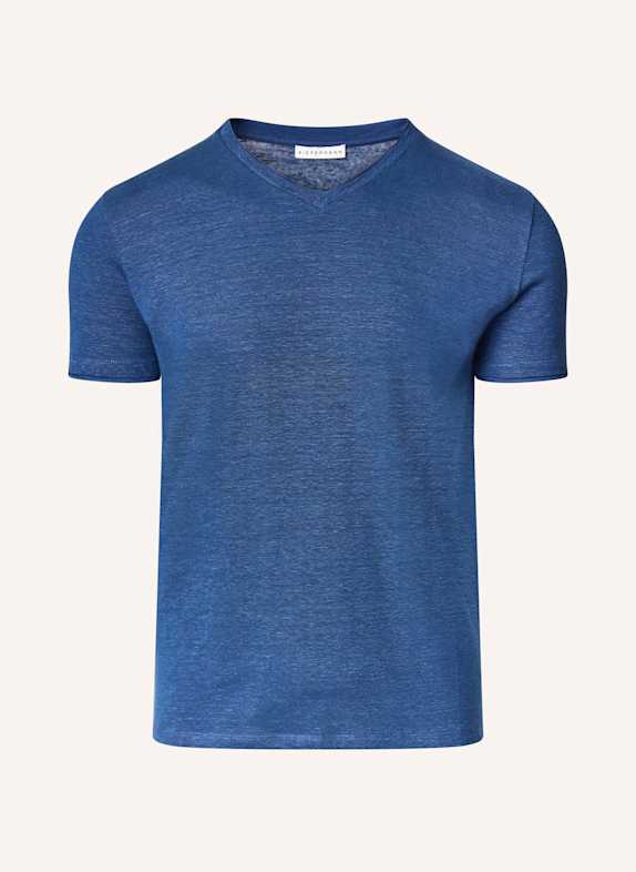 KIEFERMANN T-Shirt FILANTIO aus Leinen BLAU