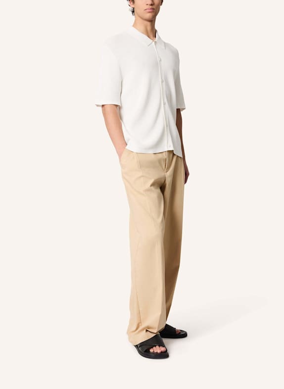 KIEFERMANN Strickhemd LAUDRIUS WEISS/ BEIGE