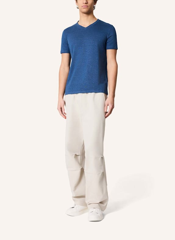 KIEFERMANN T-Shirt FILANTIO aus Leinen BLAU