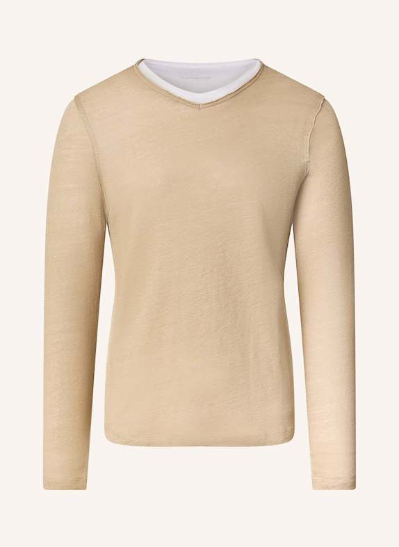 KIEFERMANN T-Shirt FLORIANIS aus Leinen KHAKI