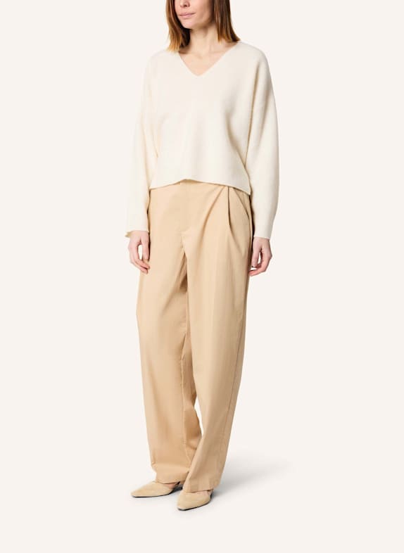 KIEFERMANN Pullover SEMADARA aus Cashmere WEISS/ BEIGE