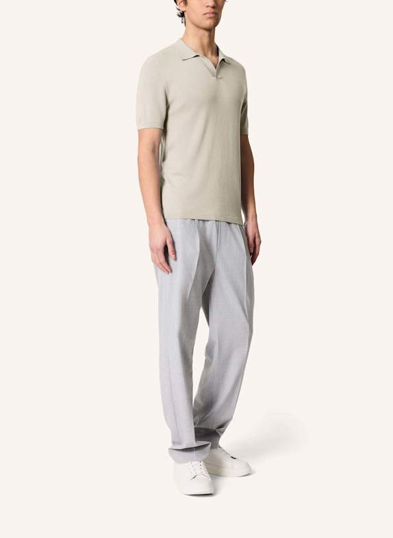 KIEFERMANN Strick-Poloshirt LURAS aus Merino BEIGE