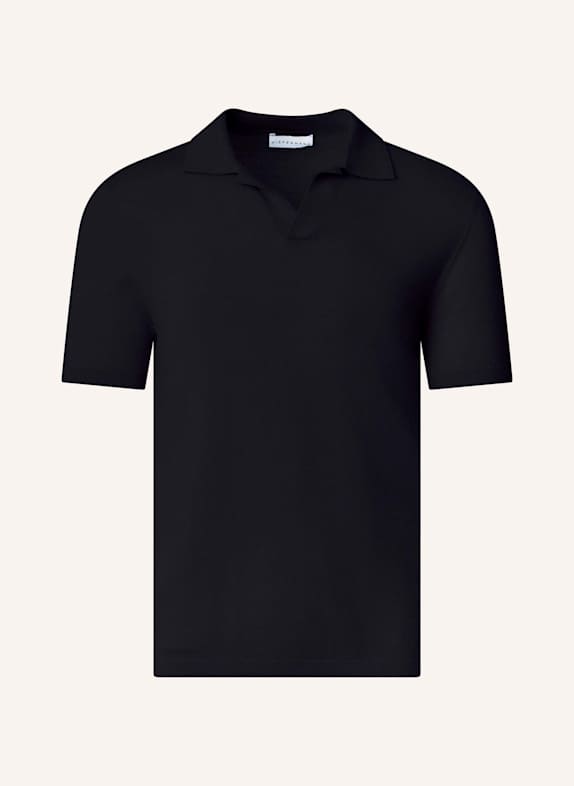 KIEFERMANN Strick-Poloshirt LURAS aus Merino BLAU