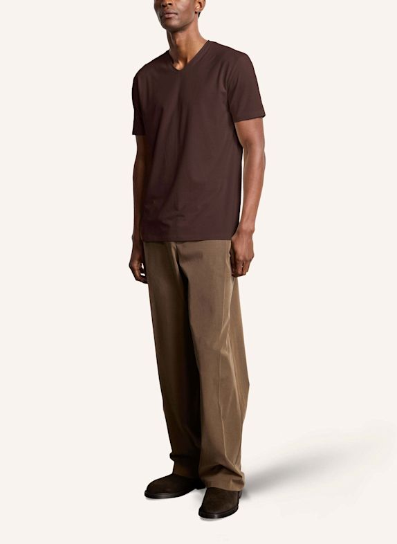 KIEFERMANN T-Shirt HAPES DUNKELBRAUN