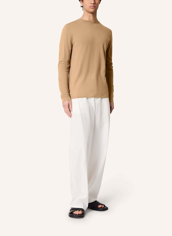 KIEFERMANN Pullover MARLEYS aus Merino CAMEL
