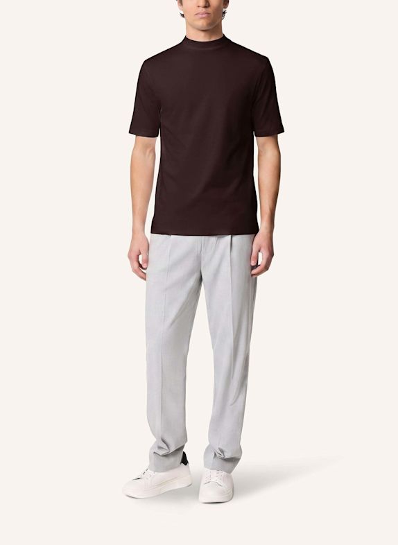 KIEFERMANN KIEFERMANN Herren T-Shirt aus Baumwolljersey mit Stretch Paddys DUNKELBRAUN