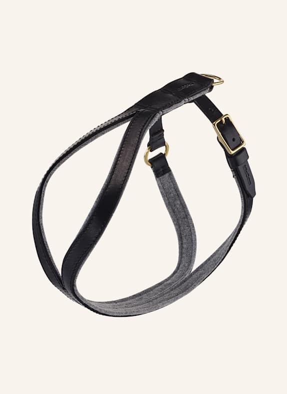 MiaCara Hundegeschirr VERONA SCHWARZ/ GRAU