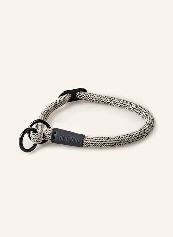 MiaCara Hundehalsband MONZA DUNKELGRAU/ BEIGE/ OLIV