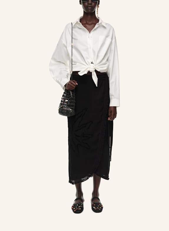 BIMBA Y LOLA Midi-Sarongrock SCHWARZ