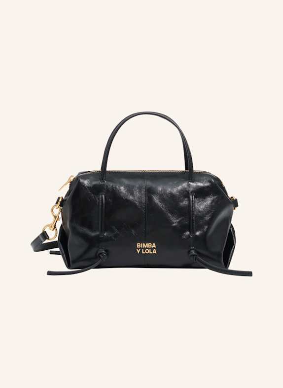 BIMBA Y LOLA Mini-Lolita-Ledertasche SCHWARZ