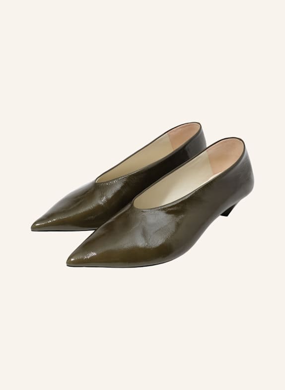 BIMBA Y LOLA Lederschuh GRÜN