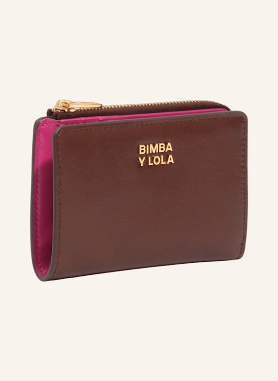 BIMBA Y LOLA Lederbörse BRAUN