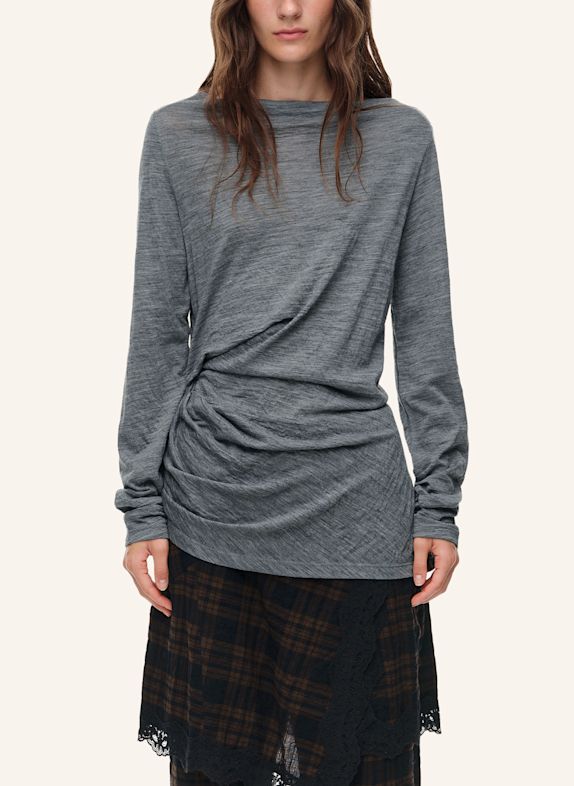 BIMBA Y LOLA Wollshirt GRAU