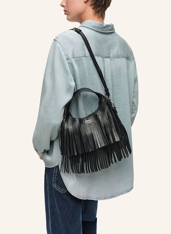 BIMBA Y LOLA Ledertasche SCHWARZ