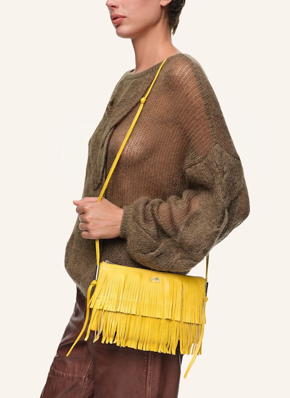 BIMBA Y LOLA Leder-Clutch GELB