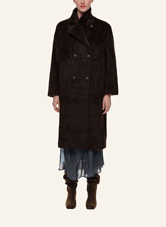 BIMBA Y LOLA Midi-Kunstfellmantel BRAUN