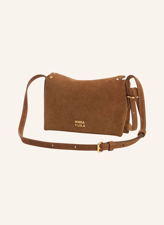 BIMBA Y LOLA Wildleder-Crossbody BRAUN