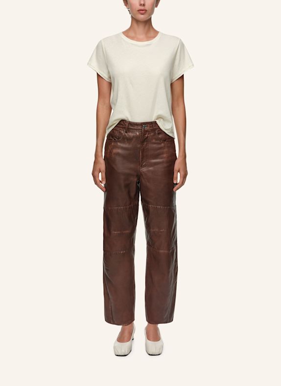 BIMBA Y LOLA Lederhose BRAUN