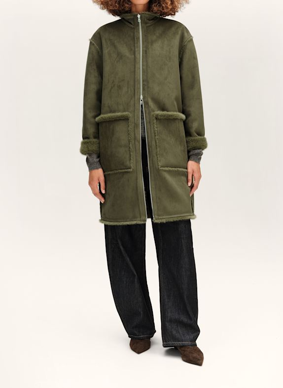 BIMBA Y LOLA Wendefellmantel KHAKI