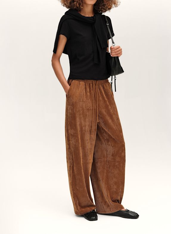 BIMBA Y LOLA Cord-Jogginghose BRAUN