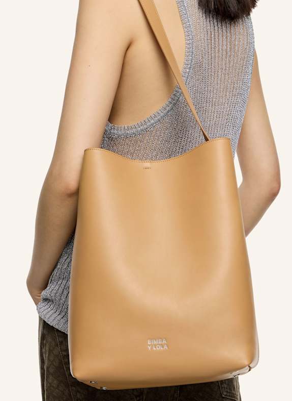 BIMBA Y LOLA Ledertasche KHAKI