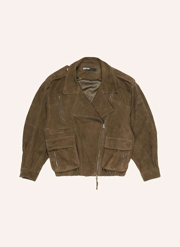 BIMBA Y LOLA Wildlederjacke GRÜN