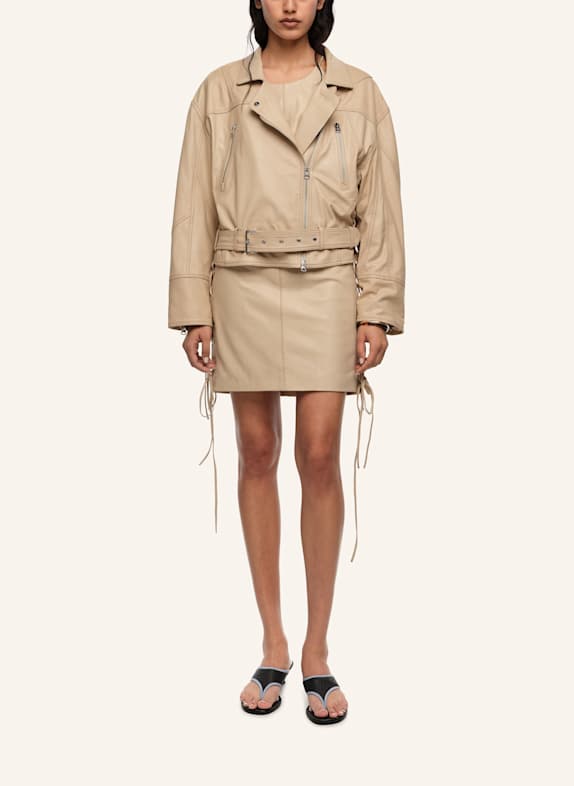 BIMBA Y LOLA Lederjacke GRAU