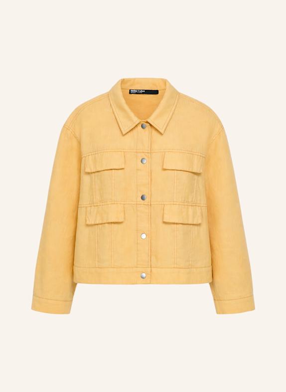 BIMBA Y LOLA Leinenjacke GELB