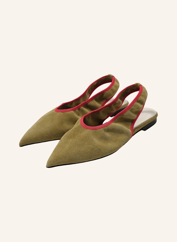BIMBA Y LOLA Slingback-Ballerina KHAKI